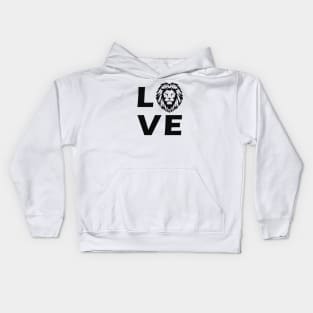 Lion - Love lion Kids Hoodie